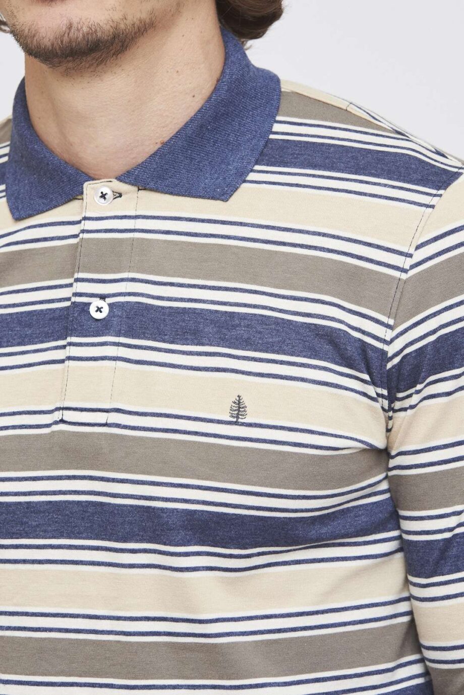 Polo rayada de jersey