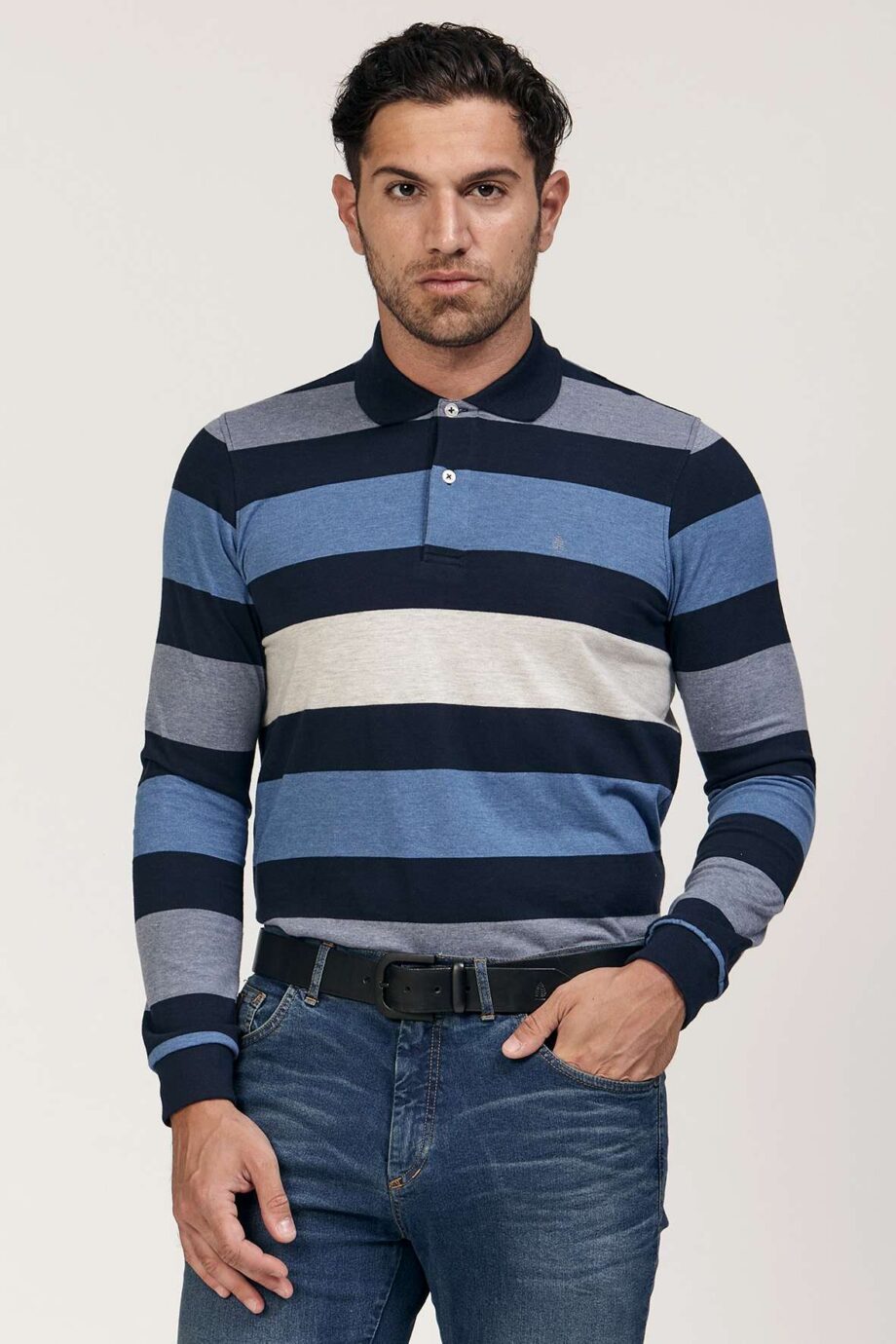 Polo rayada de jersey
