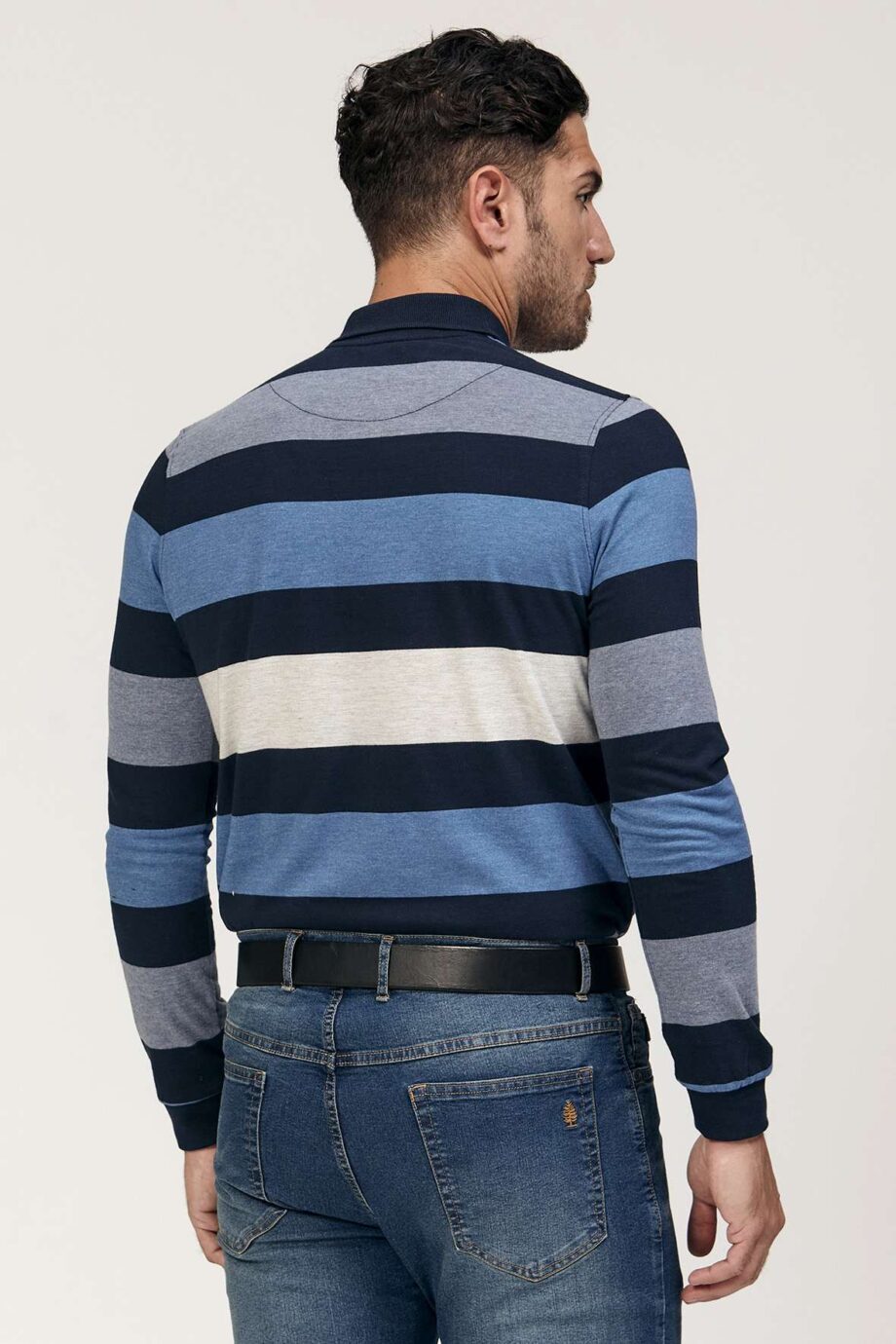 Polo rayada de jersey