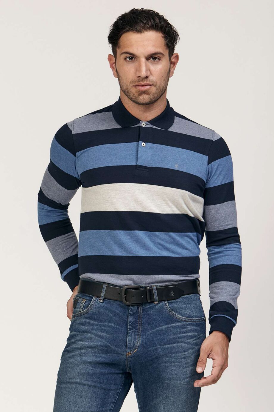 Polo rayada de jersey