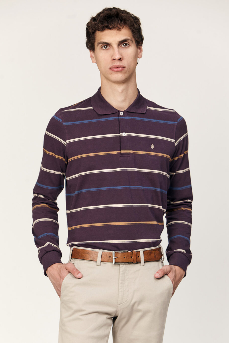 Polo rayada de jersey