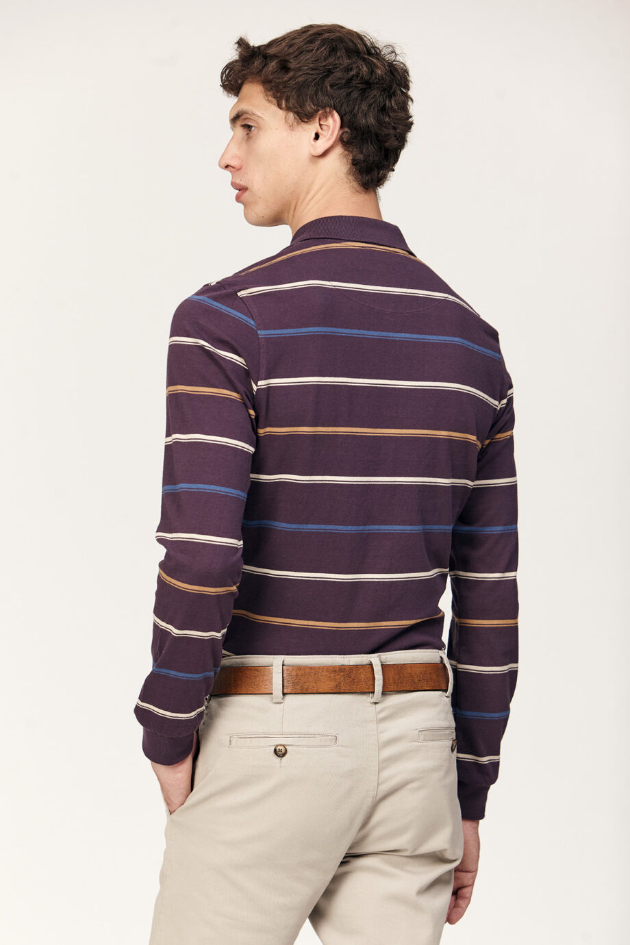 Polo rayada de jersey