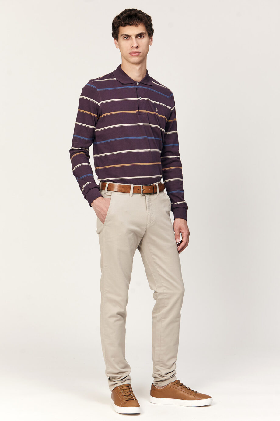 Polo rayada de jersey