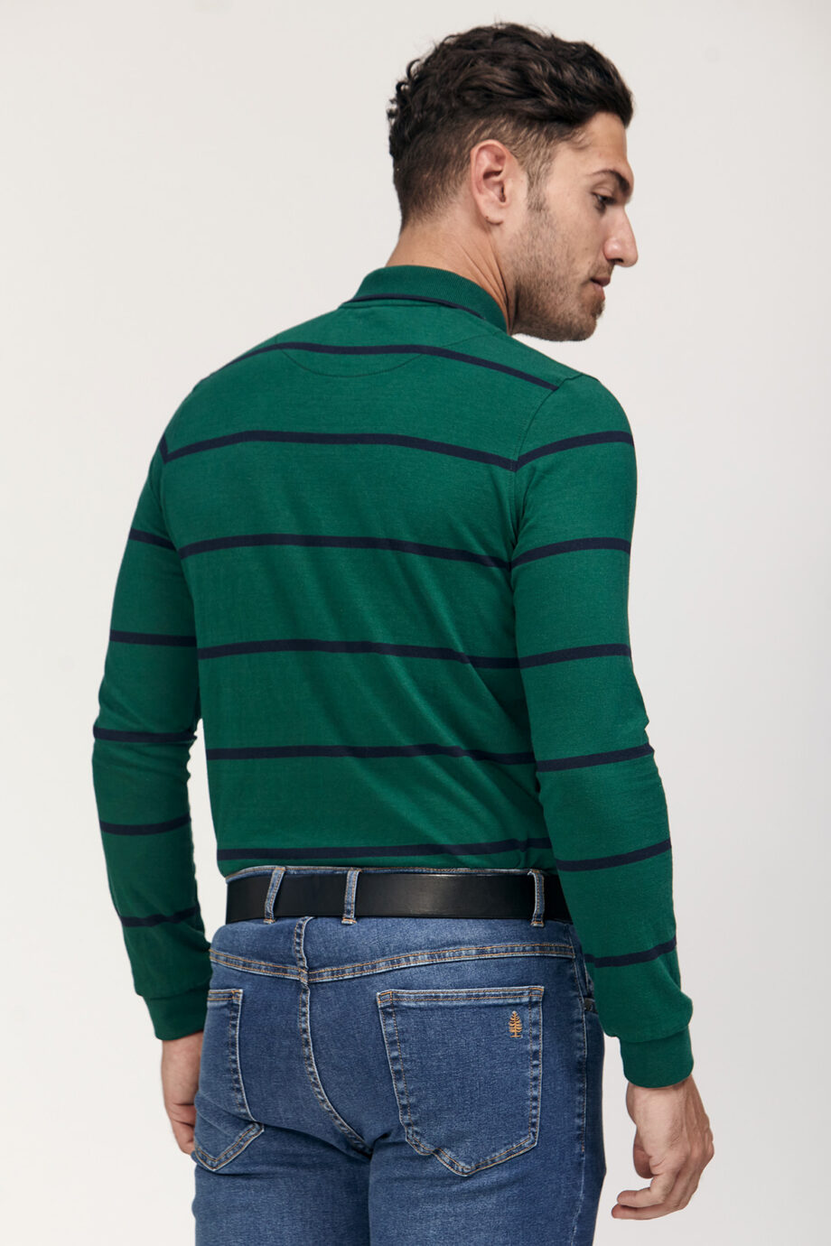 Polo rayada de jersey