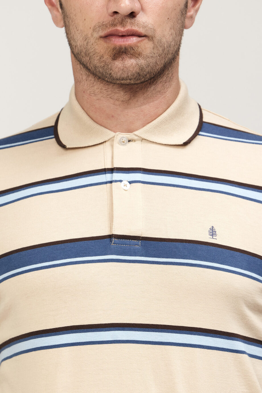 Polo rayada de jersey