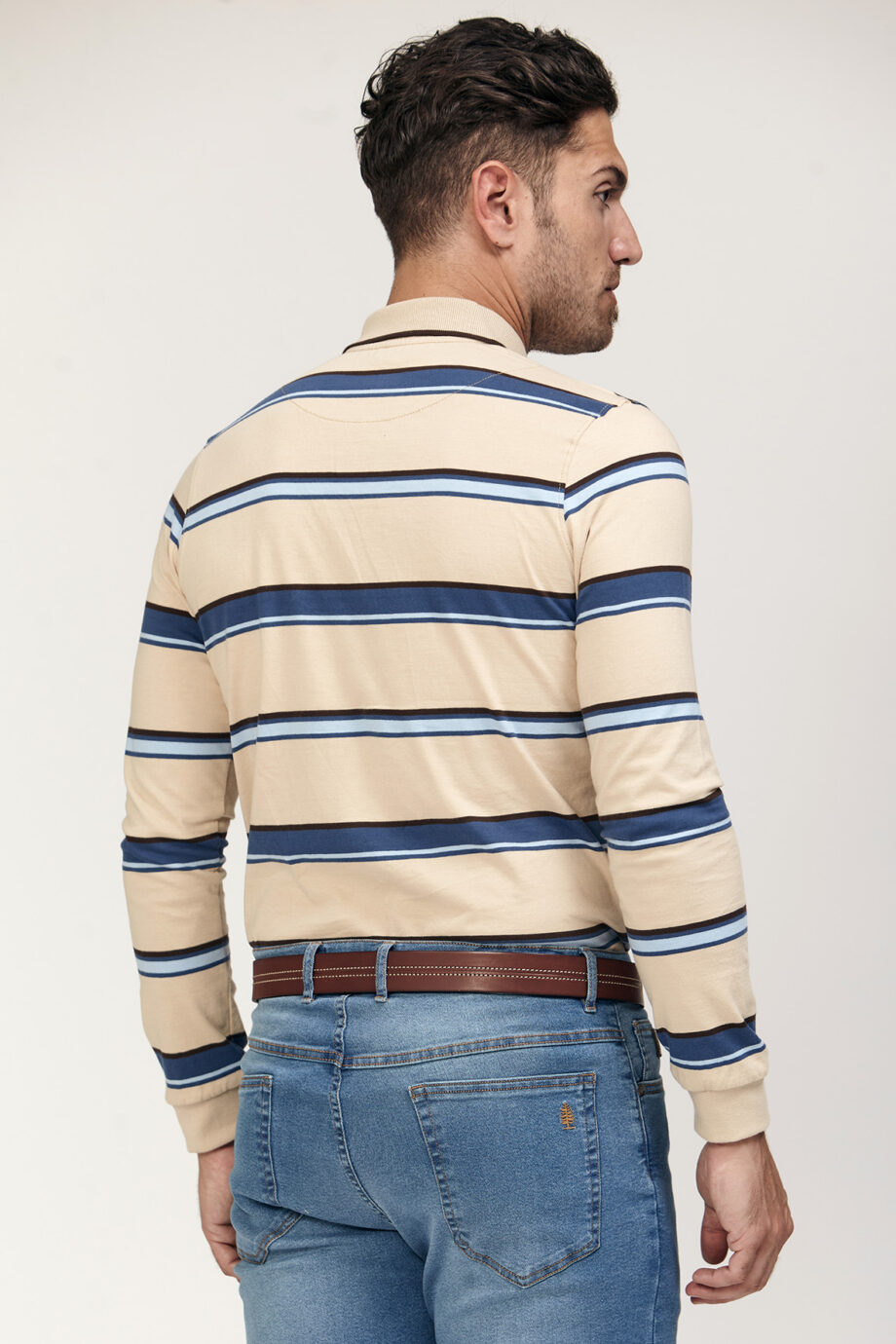Polo rayada de jersey