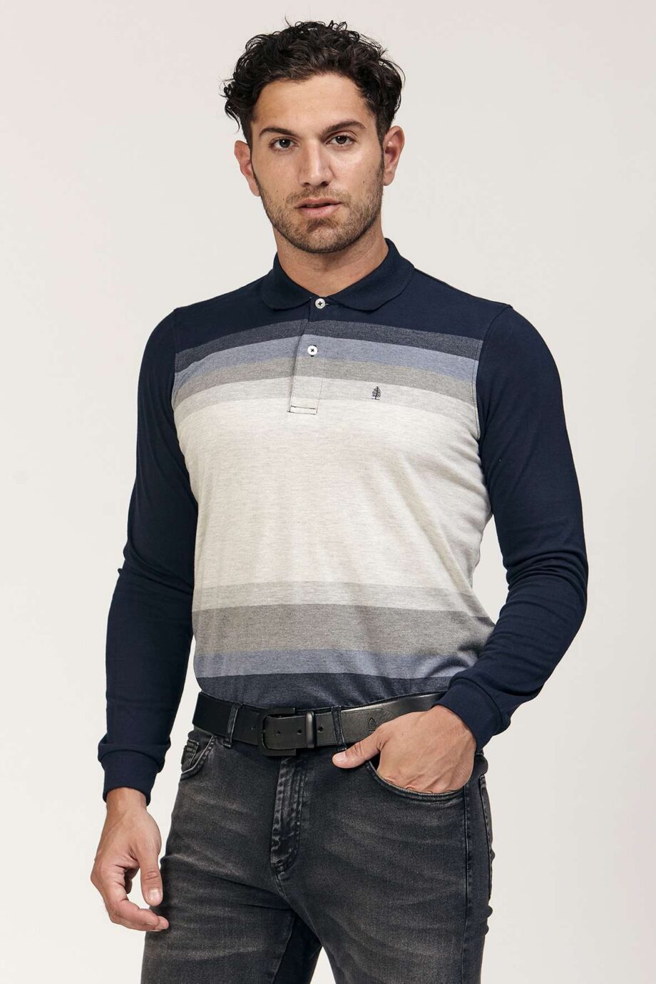 Polo rayada de jersey