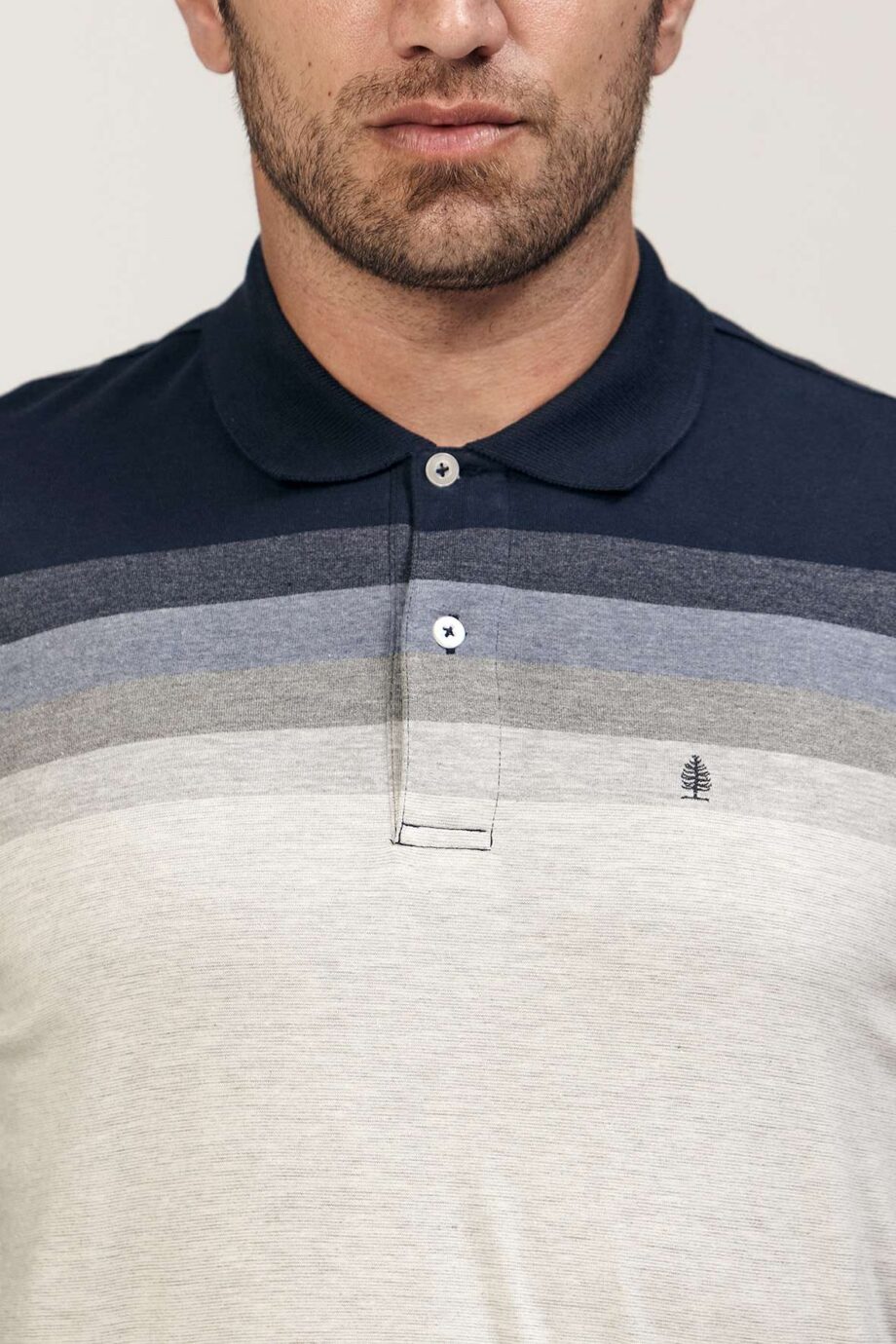 Polo rayada de jersey