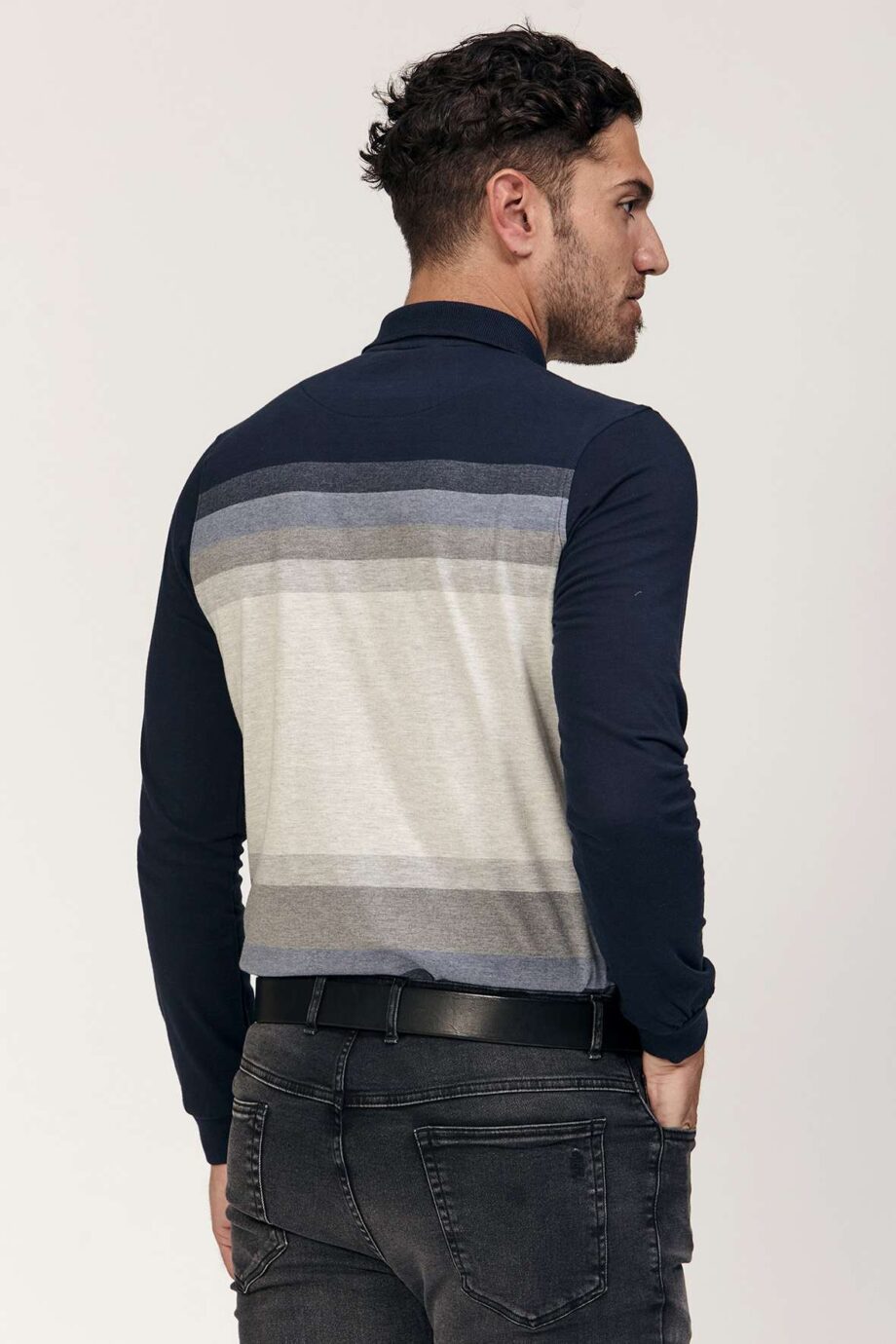 Polo rayada de jersey