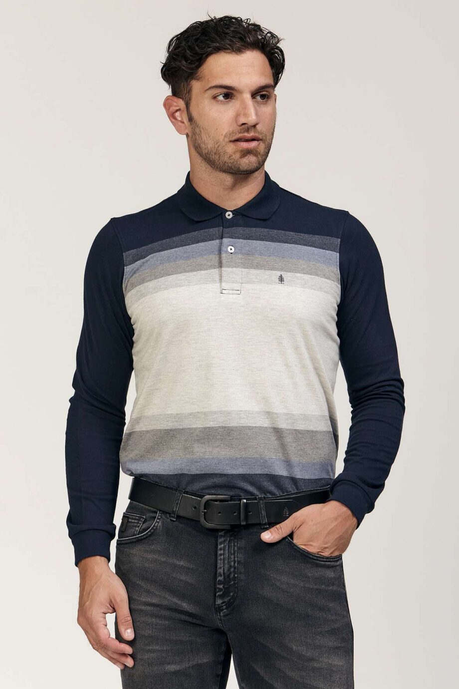 Polo rayada de jersey