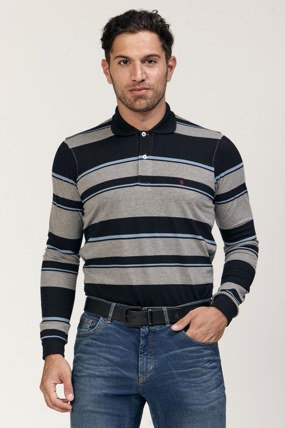 Polo rayada de jersey