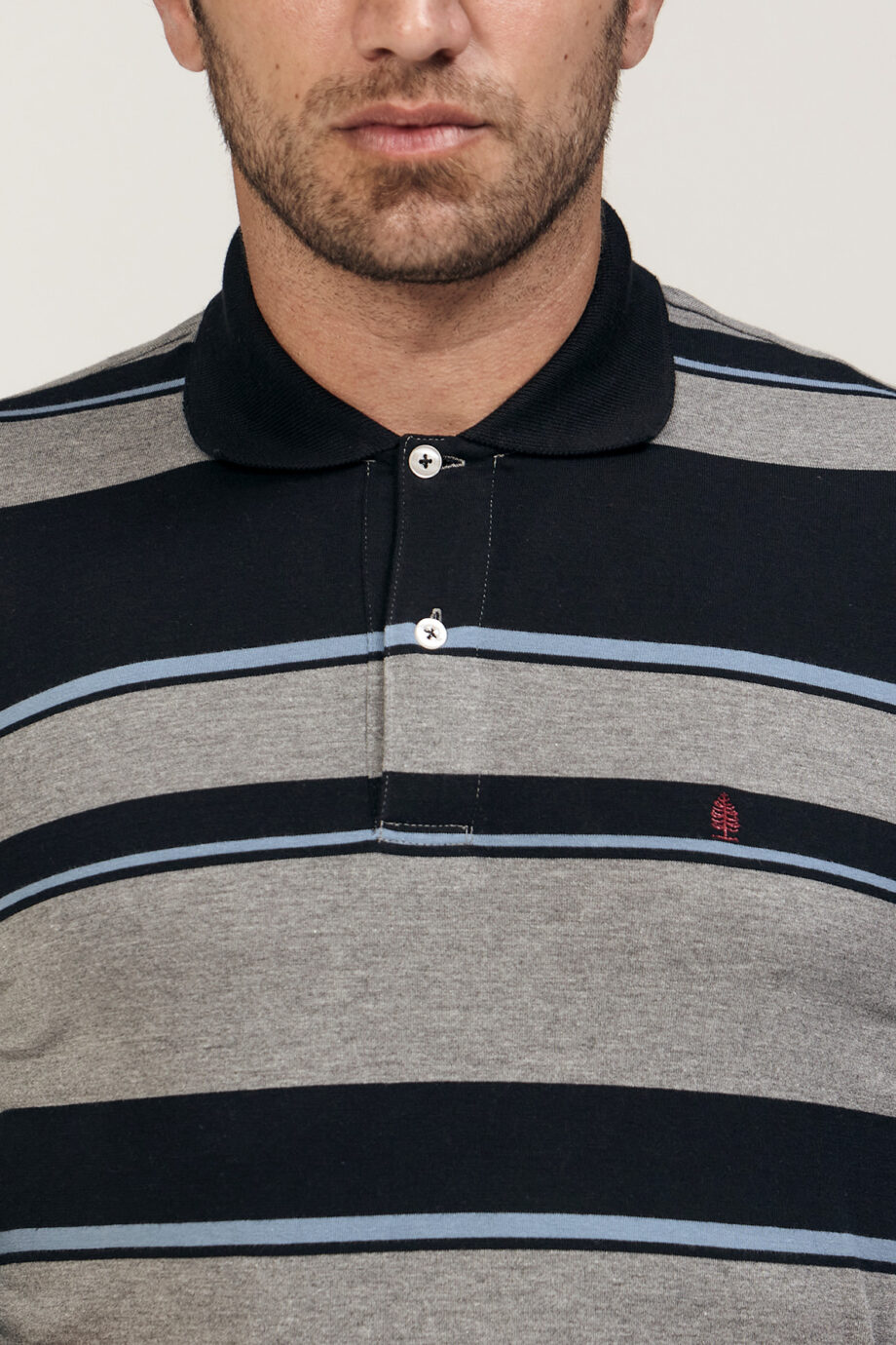 Polo rayada de jersey
