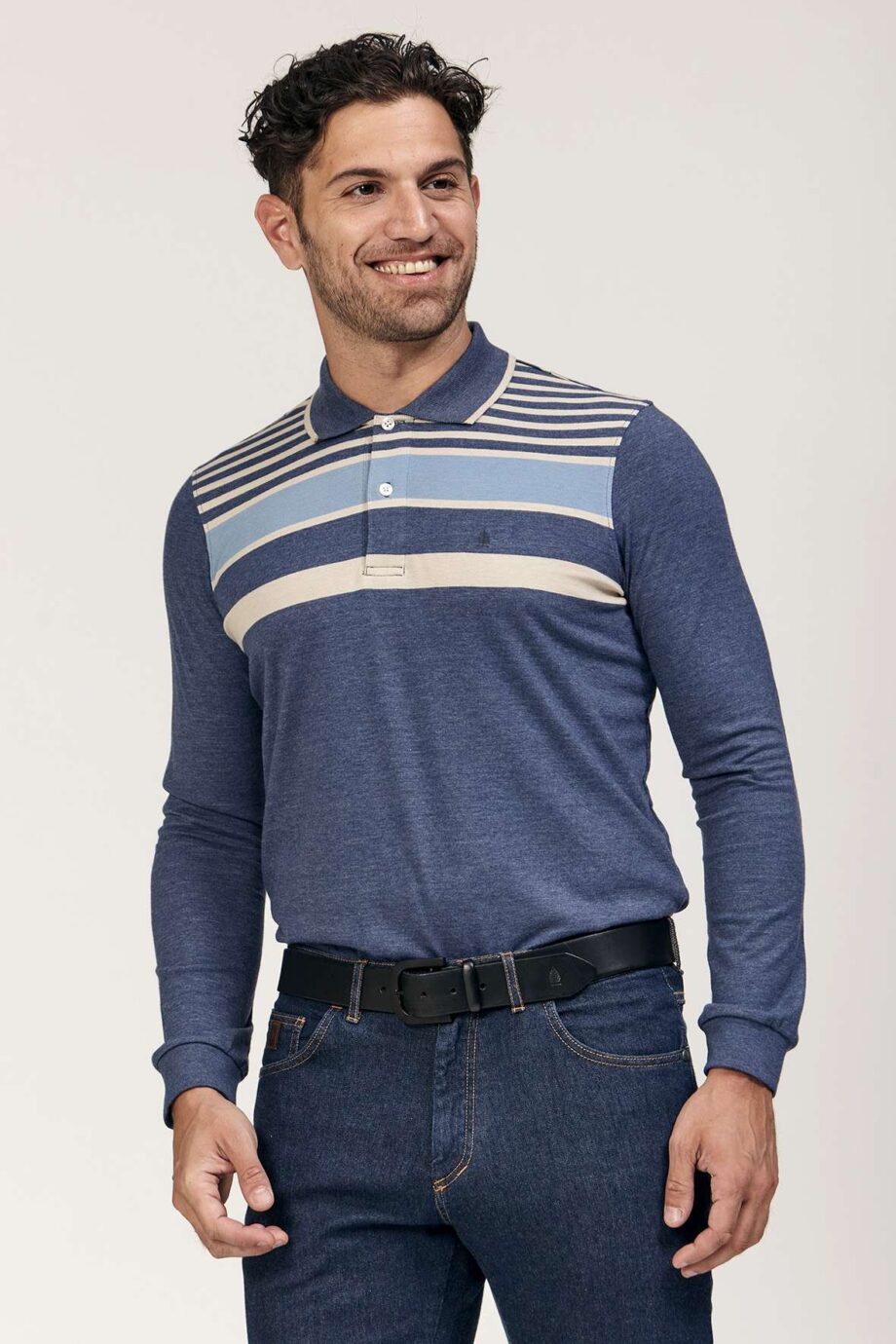 Polo rayada de jersey