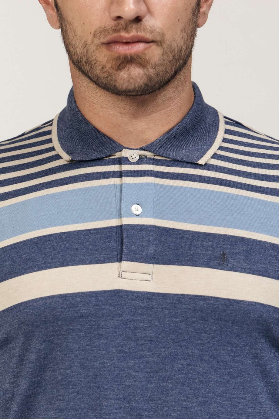 Polo rayada de jersey