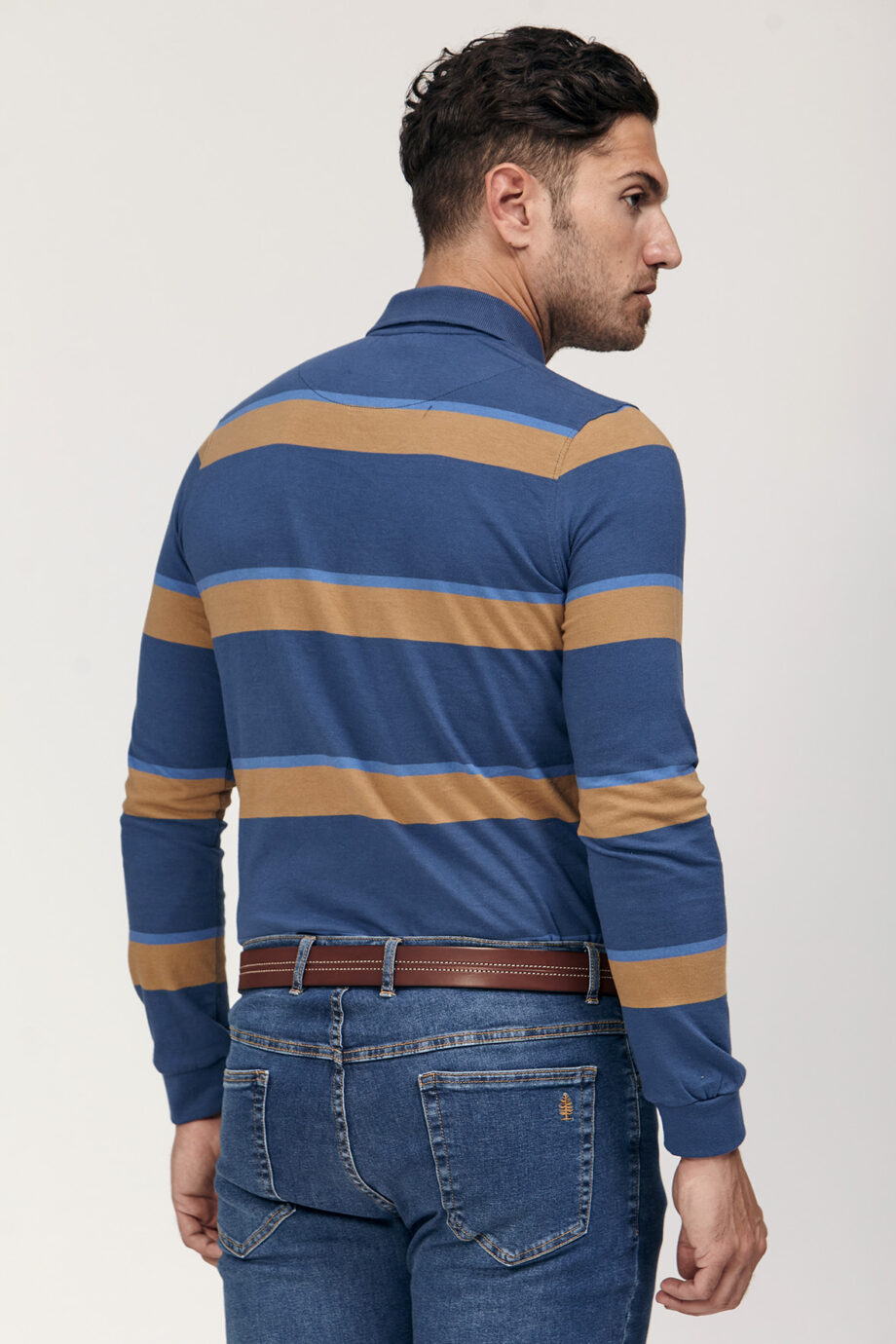 Polo rayada de jersey