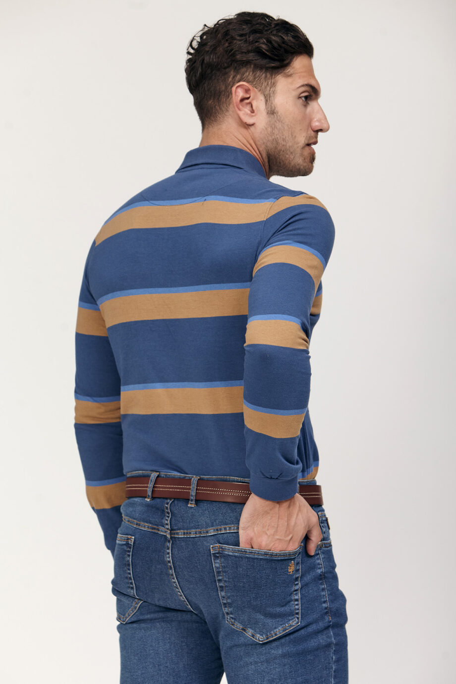 Polo rayada de jersey