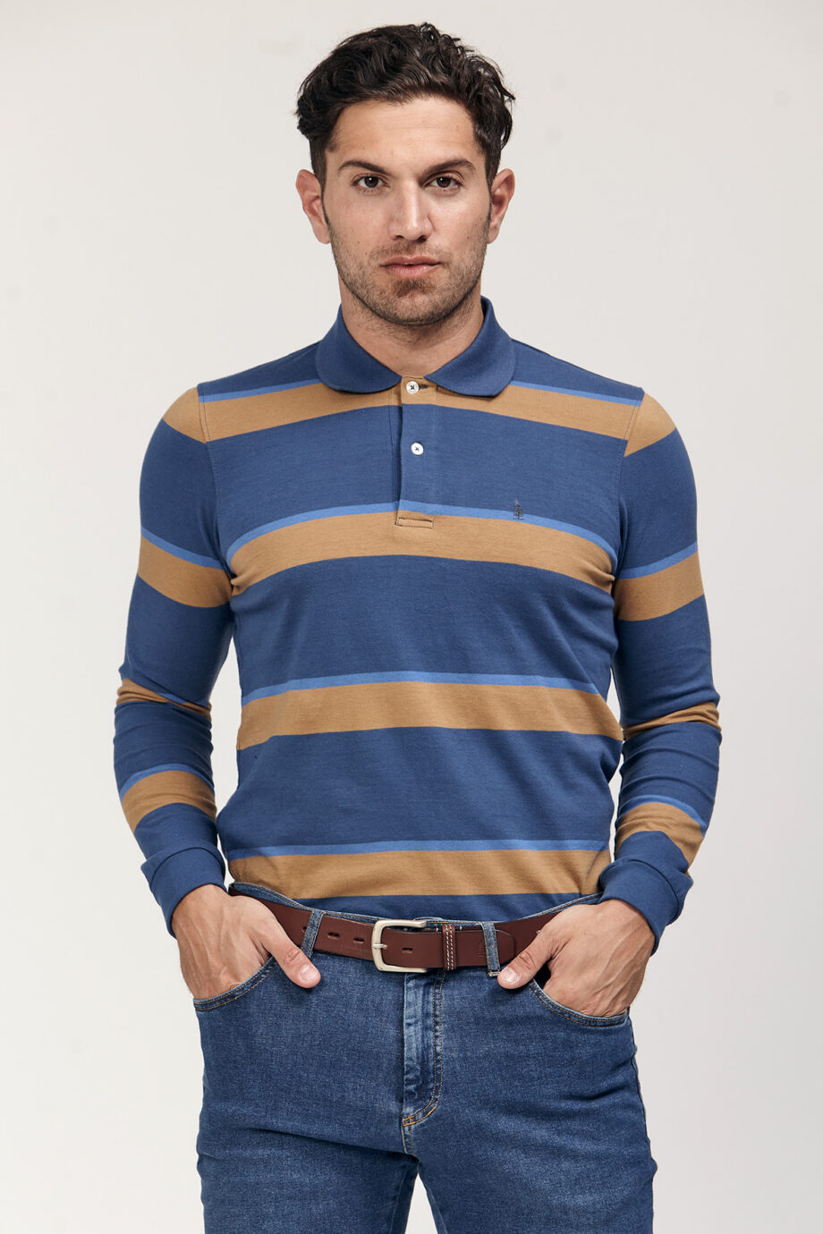 Polo rayada de jersey