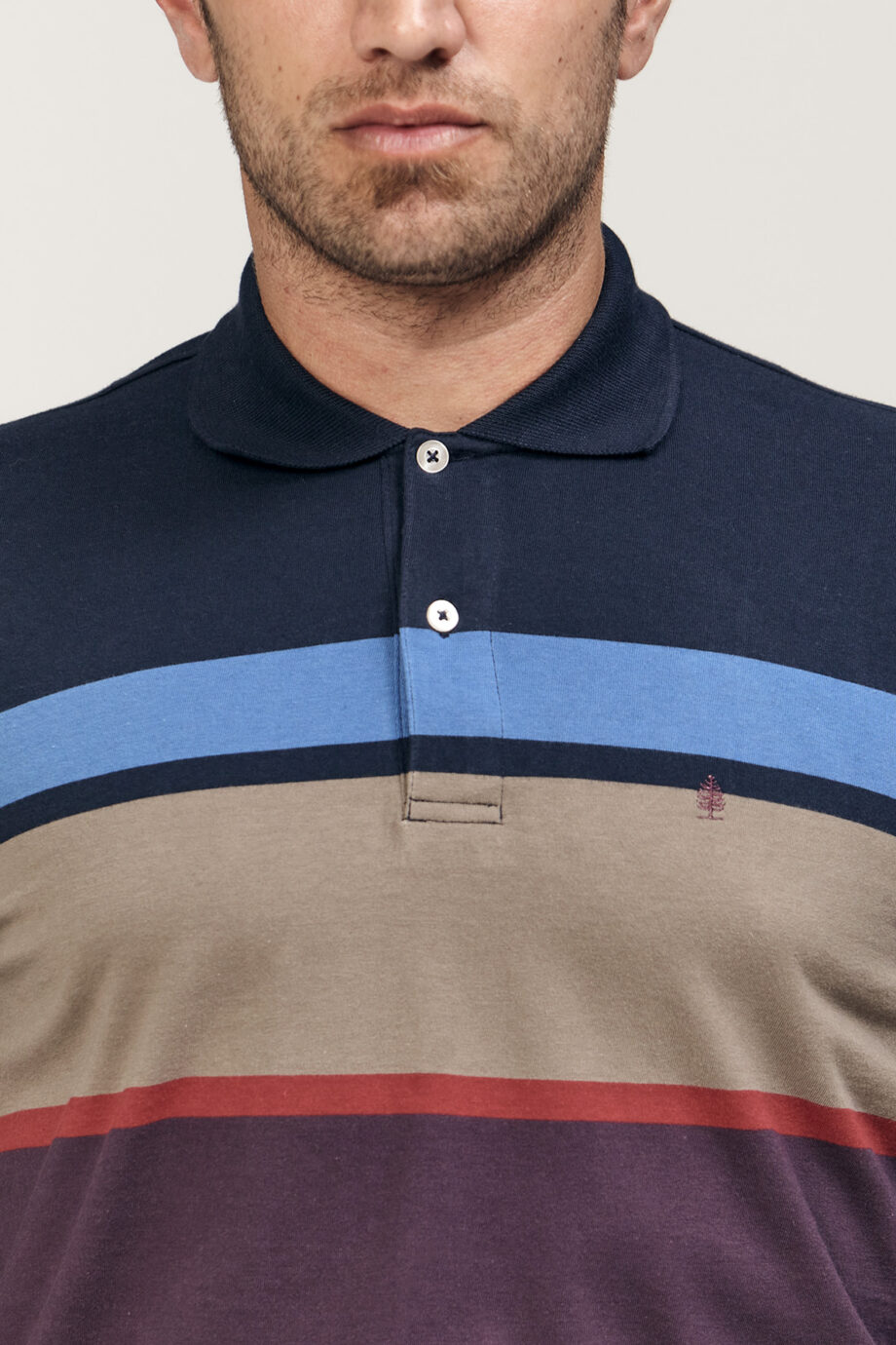 Polo rayada de jersey
