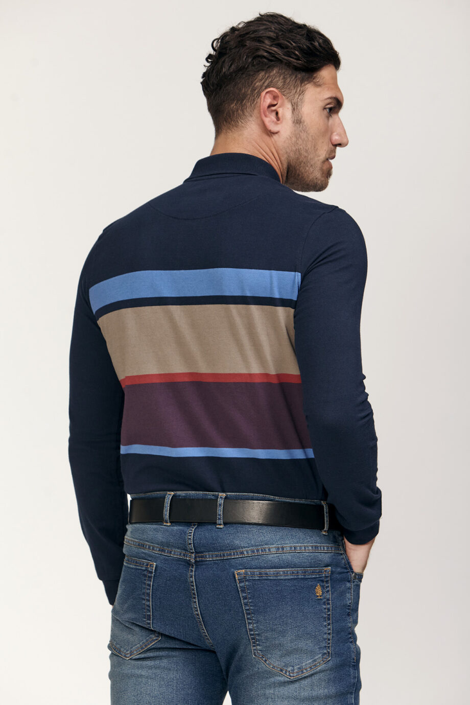 Polo rayada de jersey