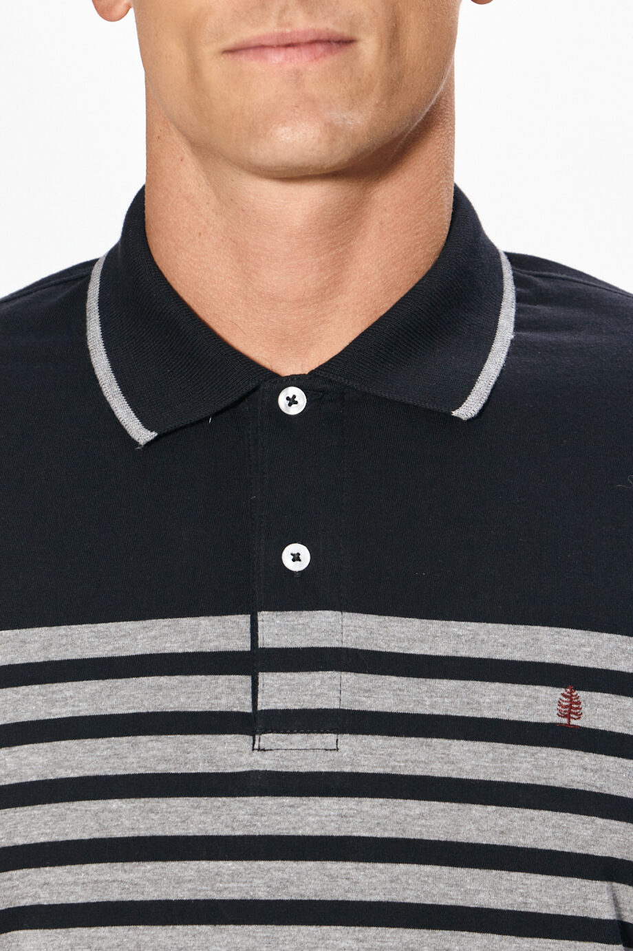 Polo rayada de jersey