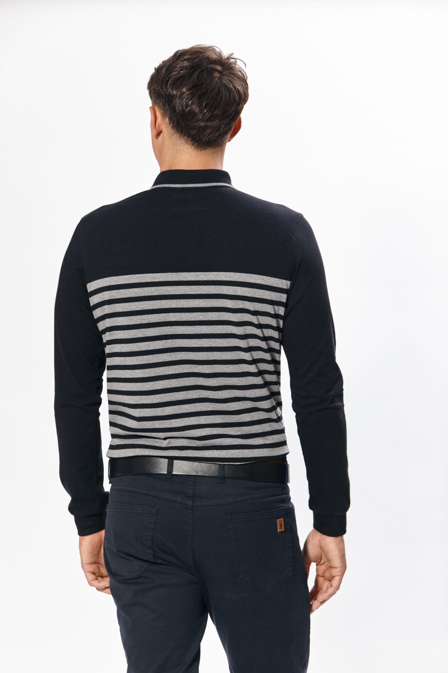 Polo rayada de jersey