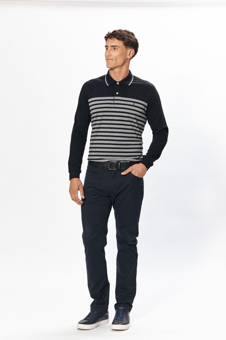 Polo rayada de jersey