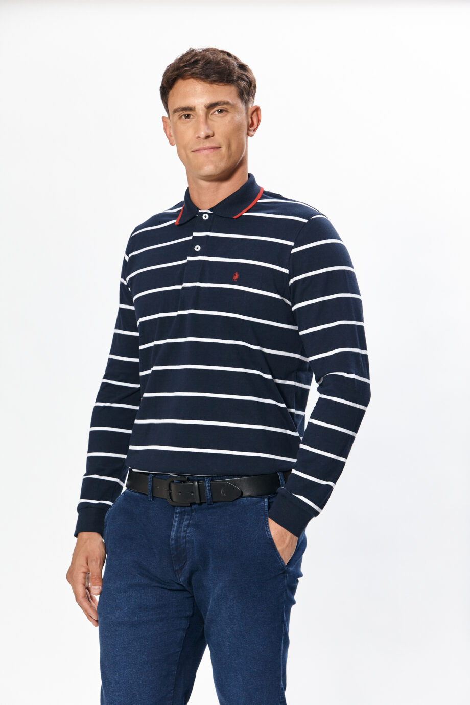 Polo rayada de jersey