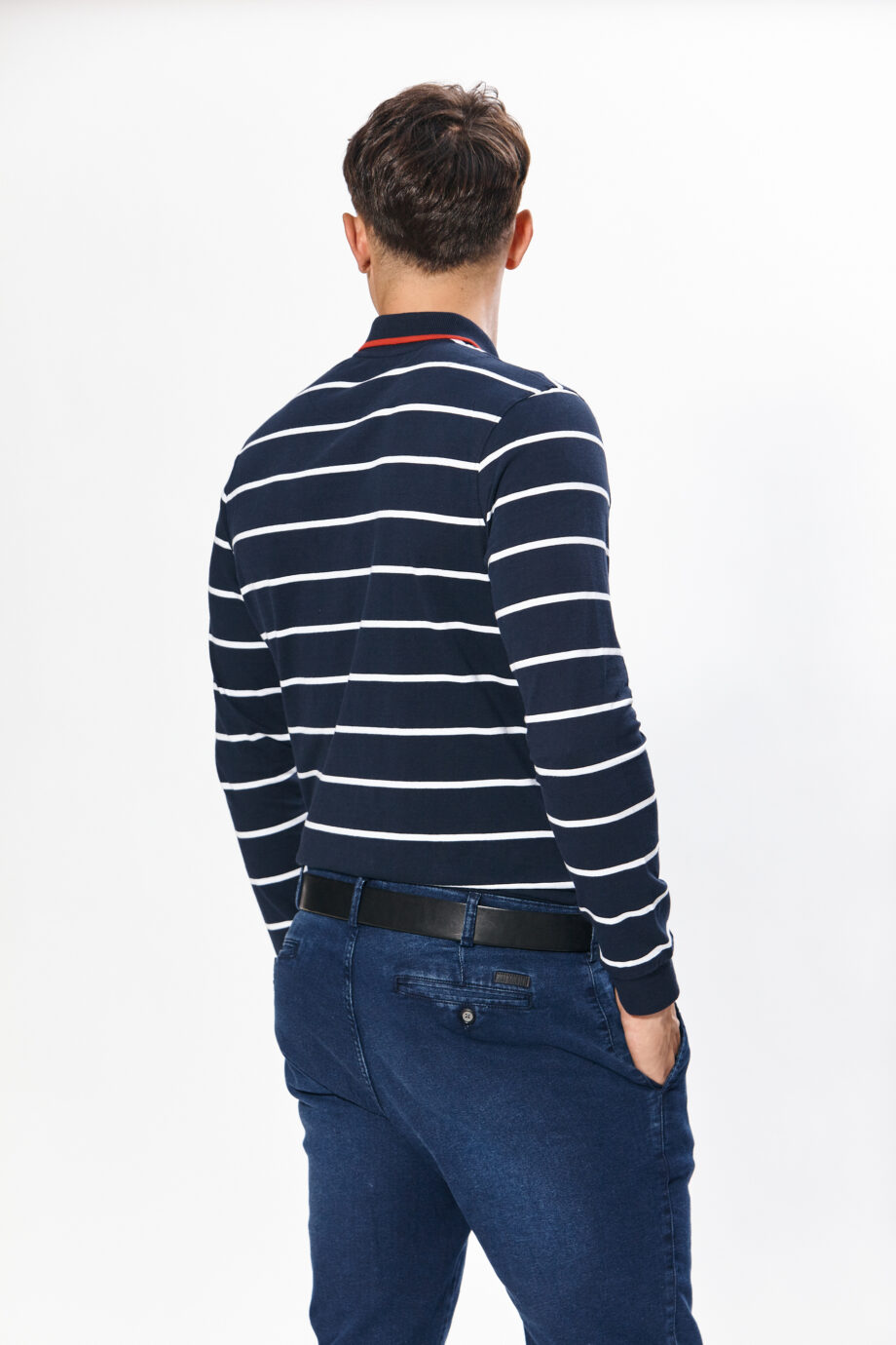 Polo rayada de jersey