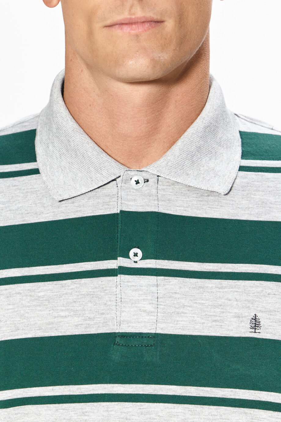 Polo rayada de jersey