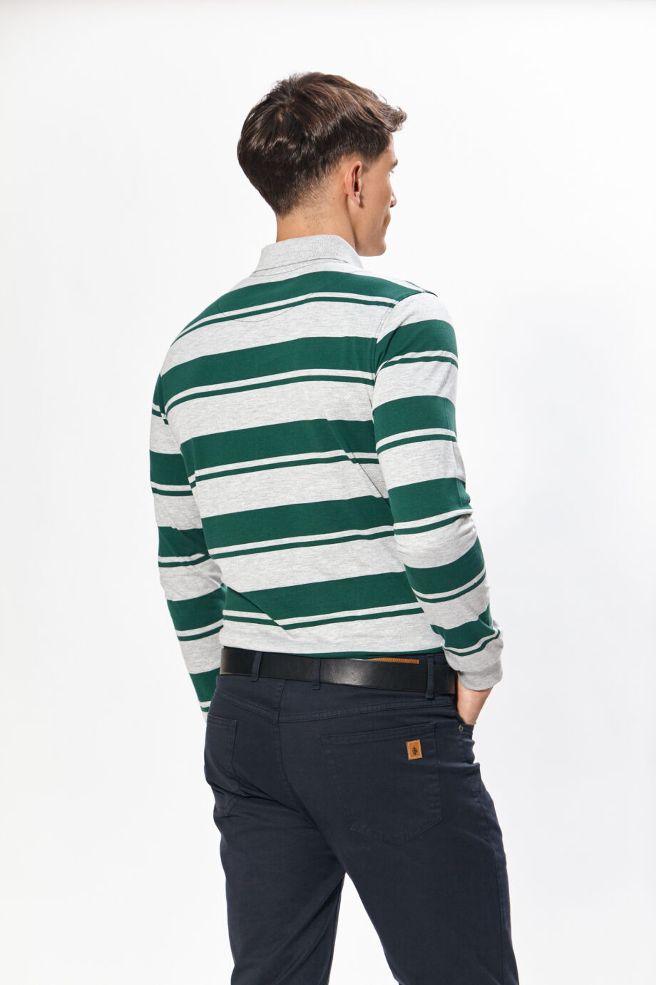 Polo rayada de jersey