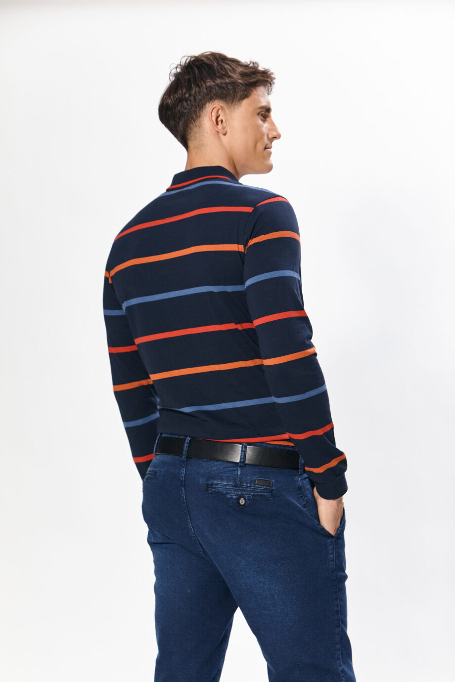 Polo rayada de jersey