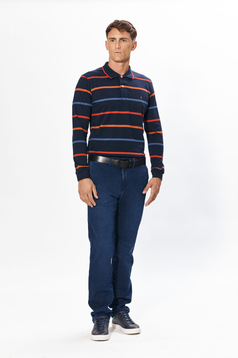 Polo rayada de jersey