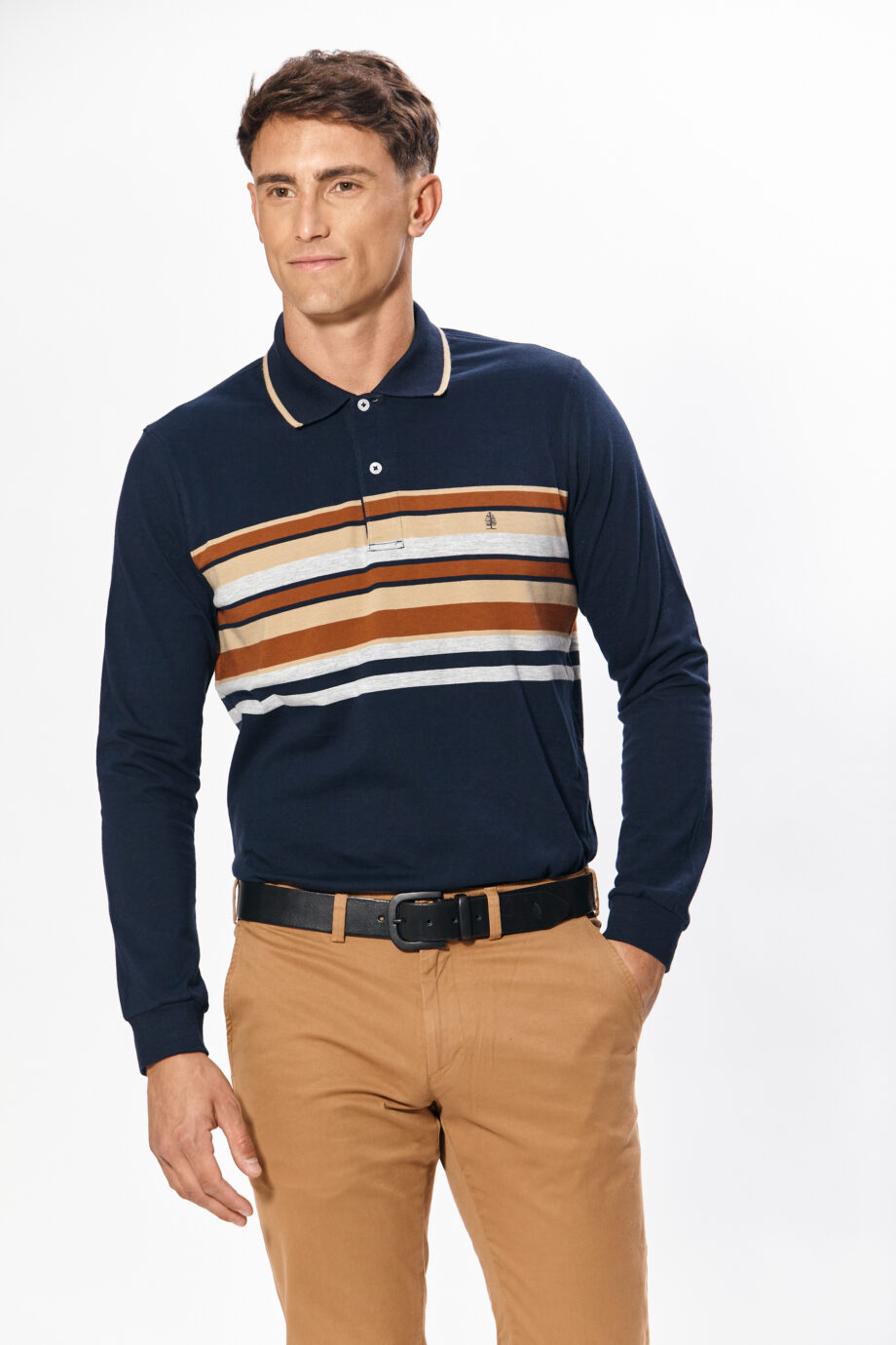 Polo rayada de jersey