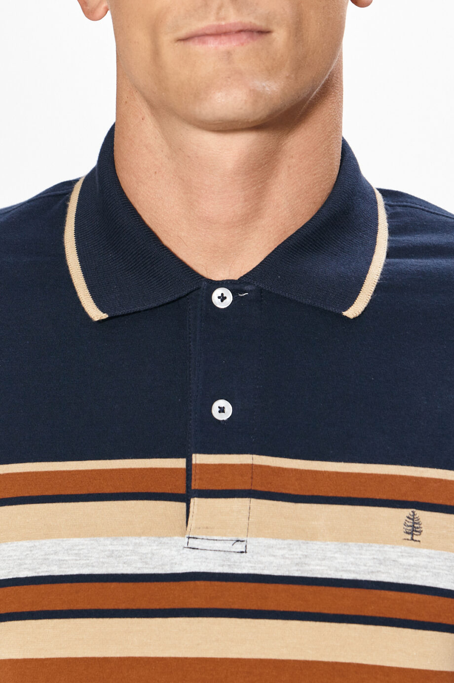 Polo rayada de jersey