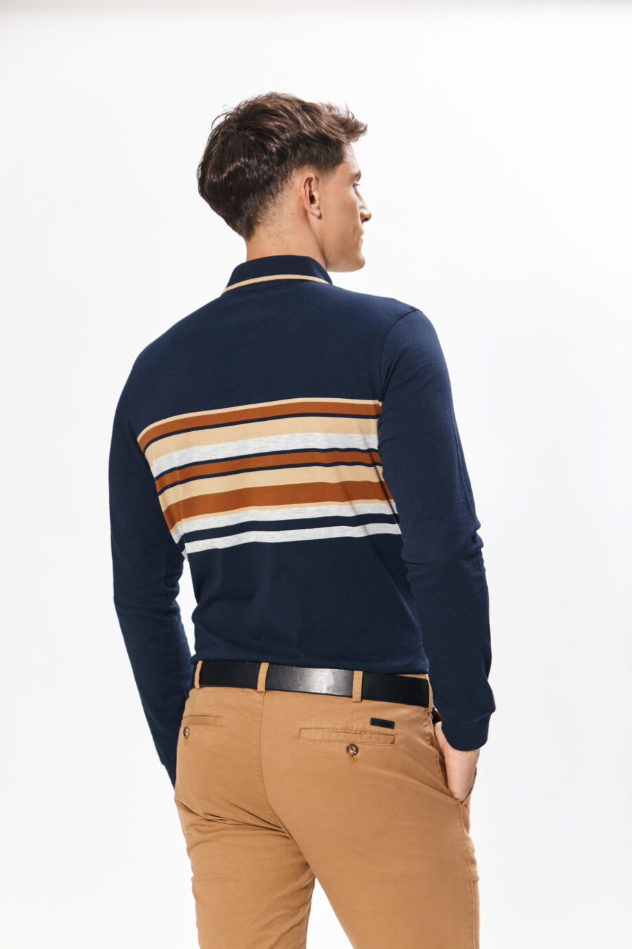Polo rayada de jersey