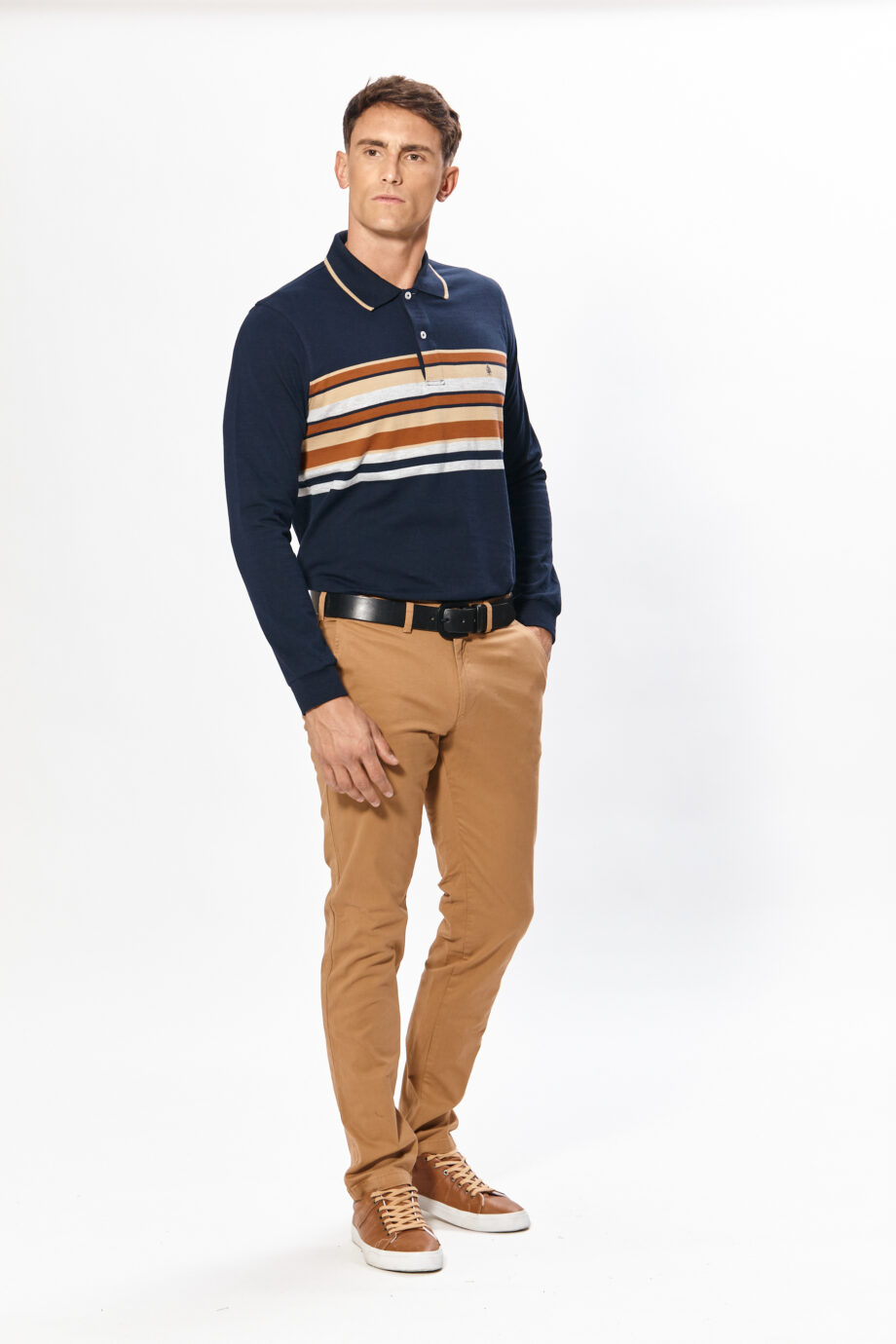 Polo rayada de jersey