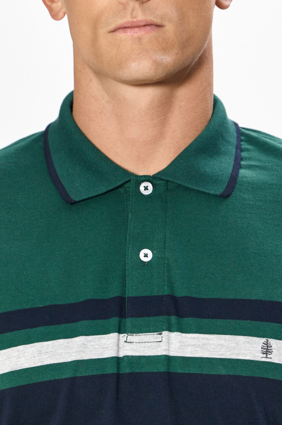 Polo rayada de jersey
