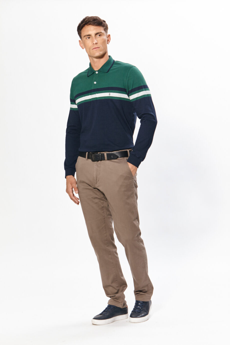 Polo rayada de jersey