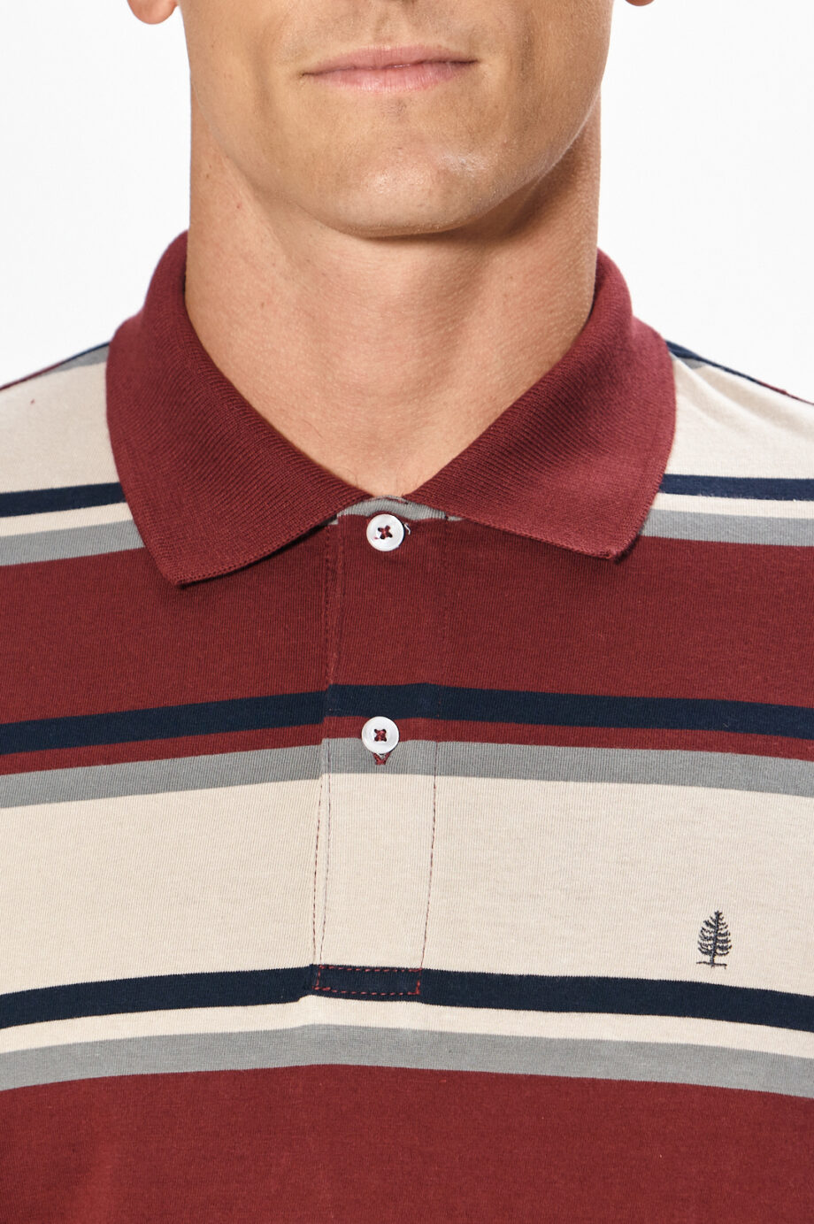 Polo rayada de jersey