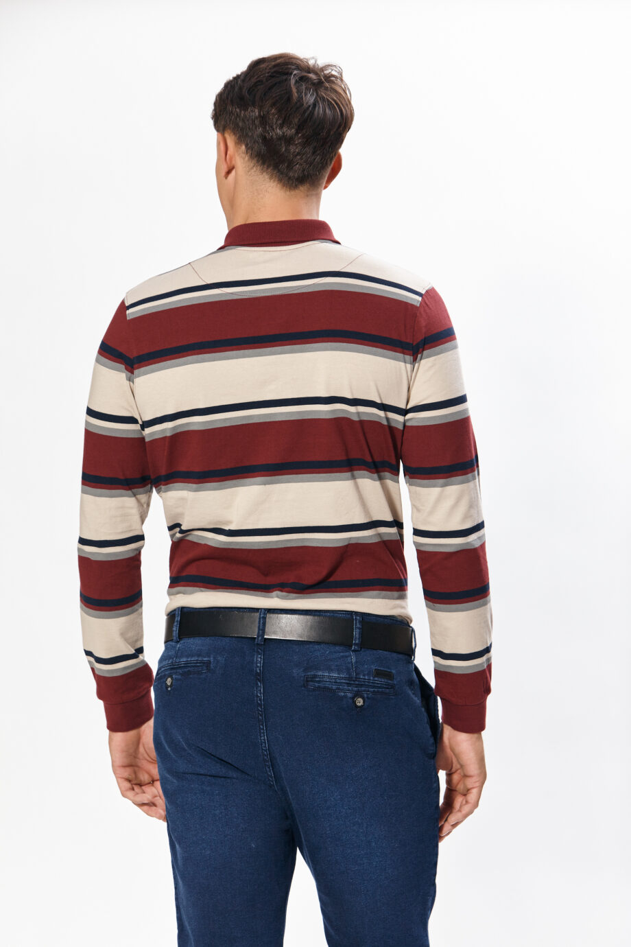 Polo rayada de jersey