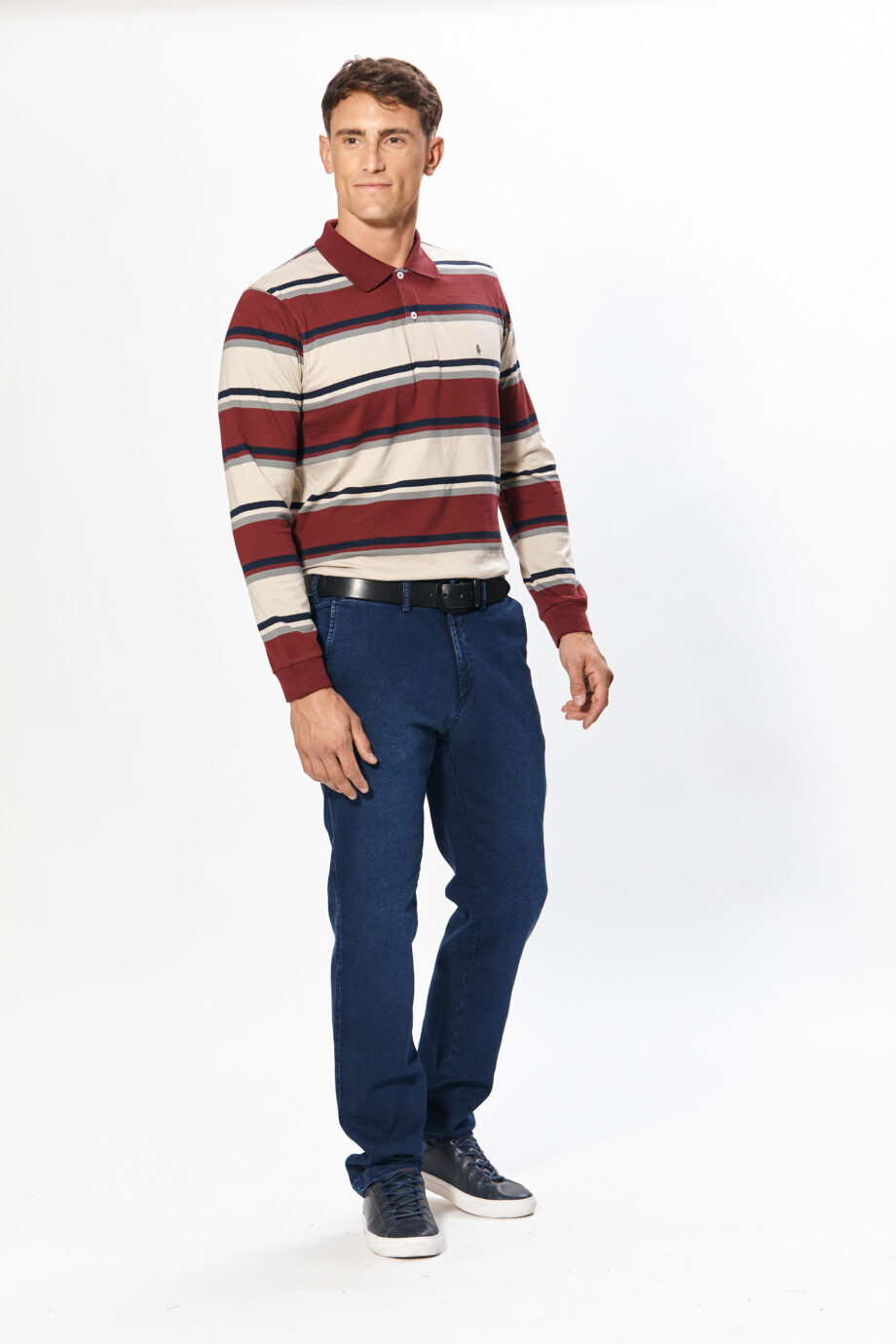 Polo rayada de jersey