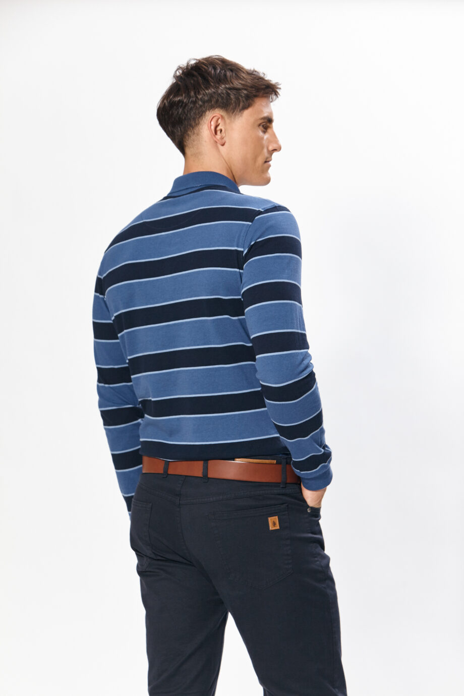 Polo rayada de jersey