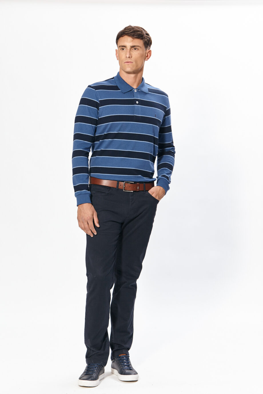 Polo rayada de jersey