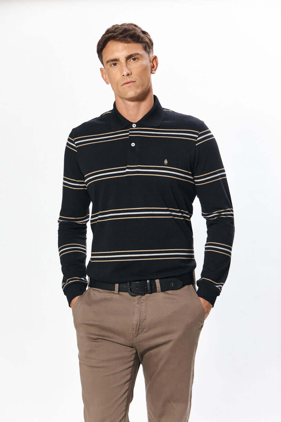 Polo rayada de jersey