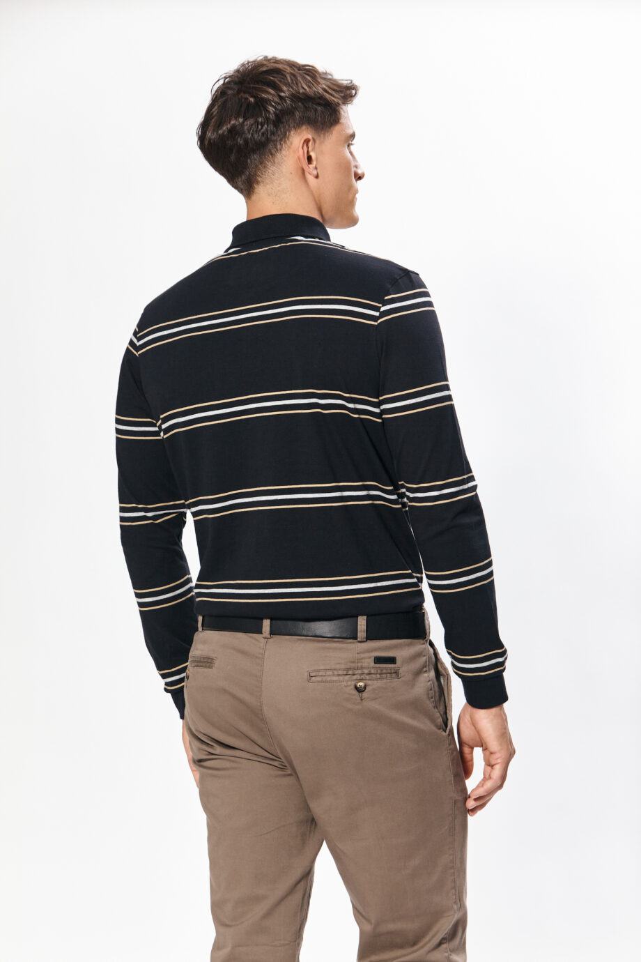 Polo rayada de jersey