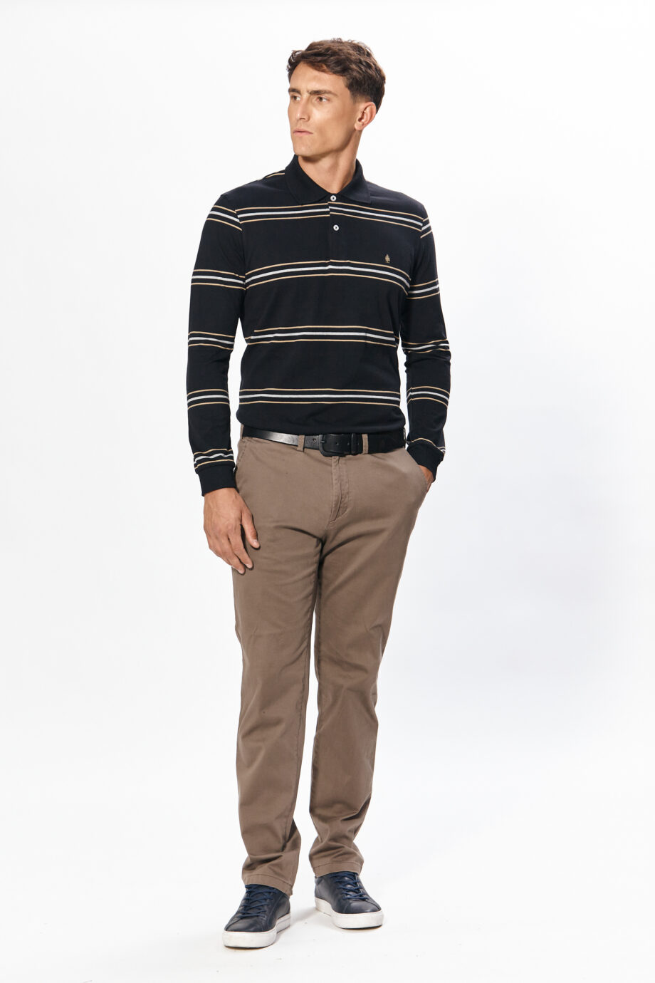 Polo rayada de jersey