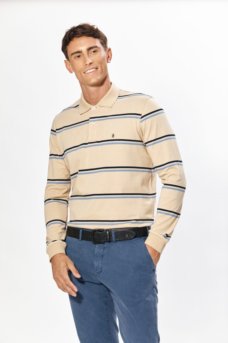 Polo rayada de jersey