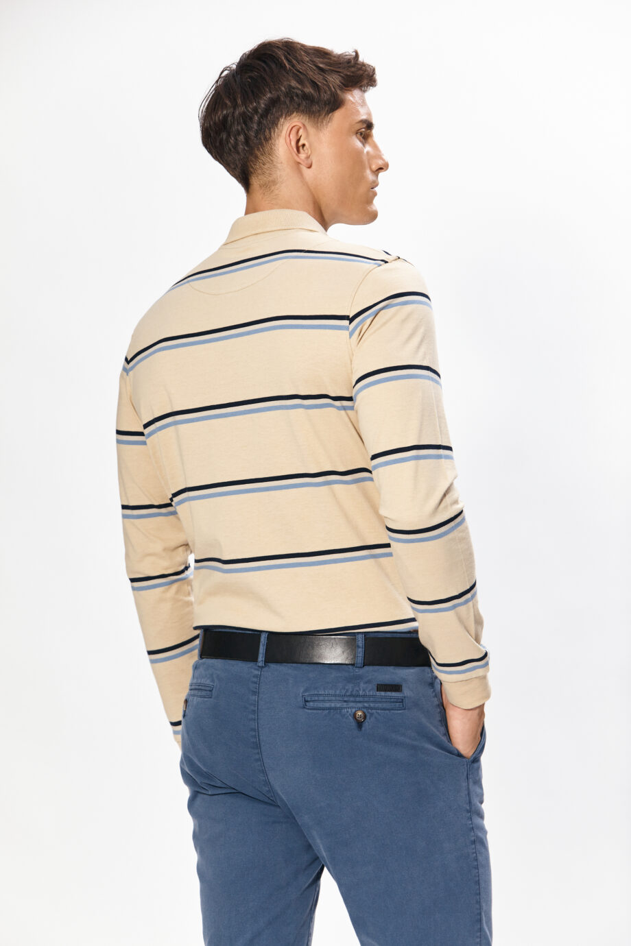 Polo rayada de jersey