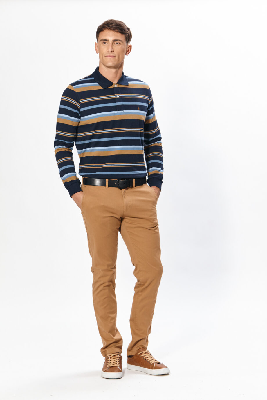 Polo rayada de jersey