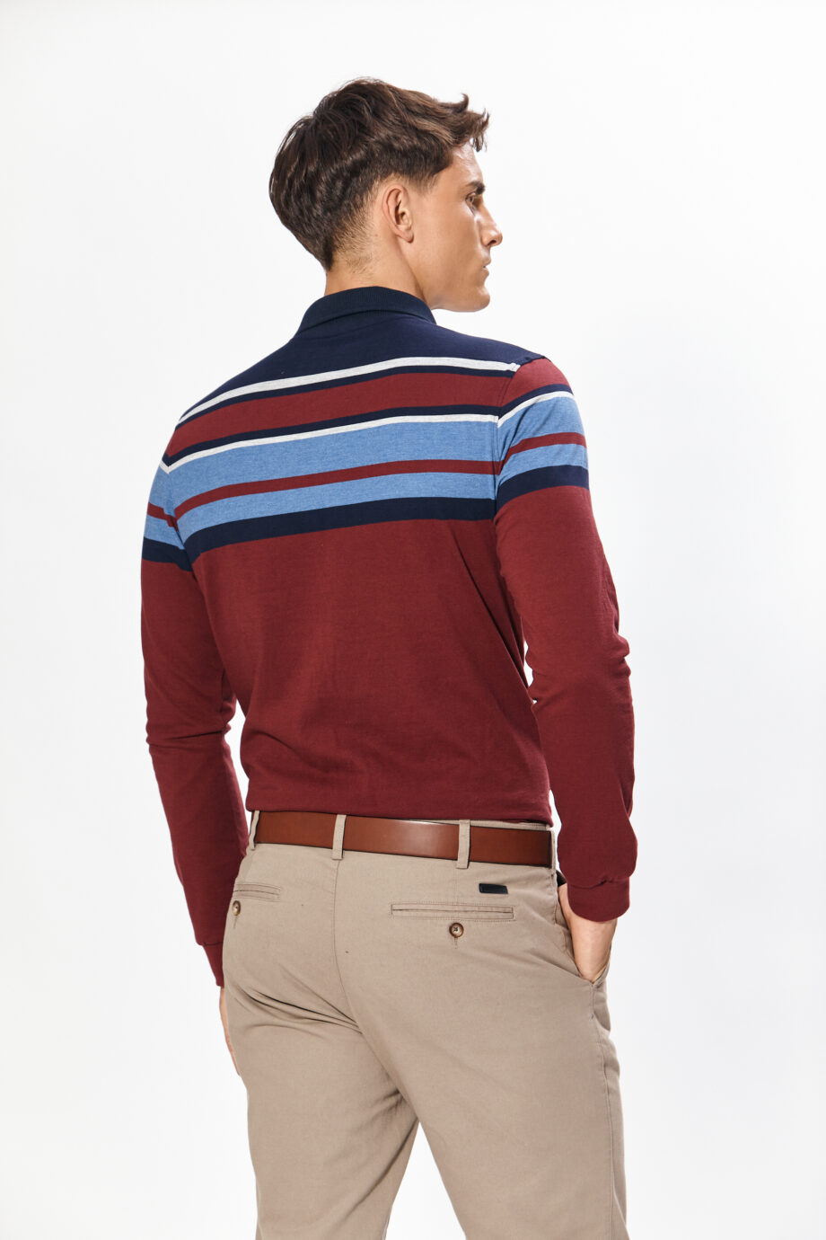 Polo rayada de jersey